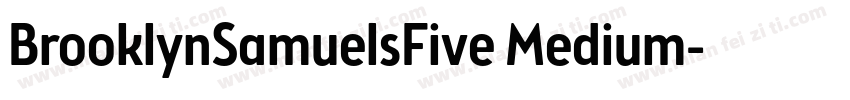 BrooklynSamuelsFive Medium字体转换
